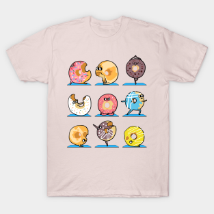 Donut T-Shirt - Donut Yoga by huebucket